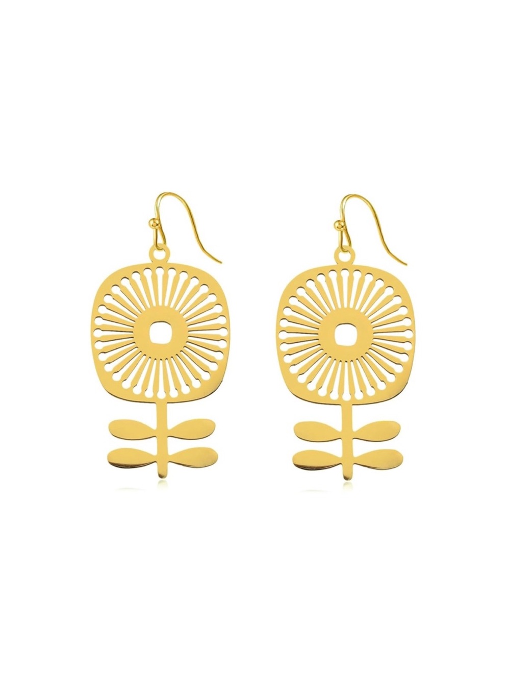 Gilded Grit Boho Flower Earrings